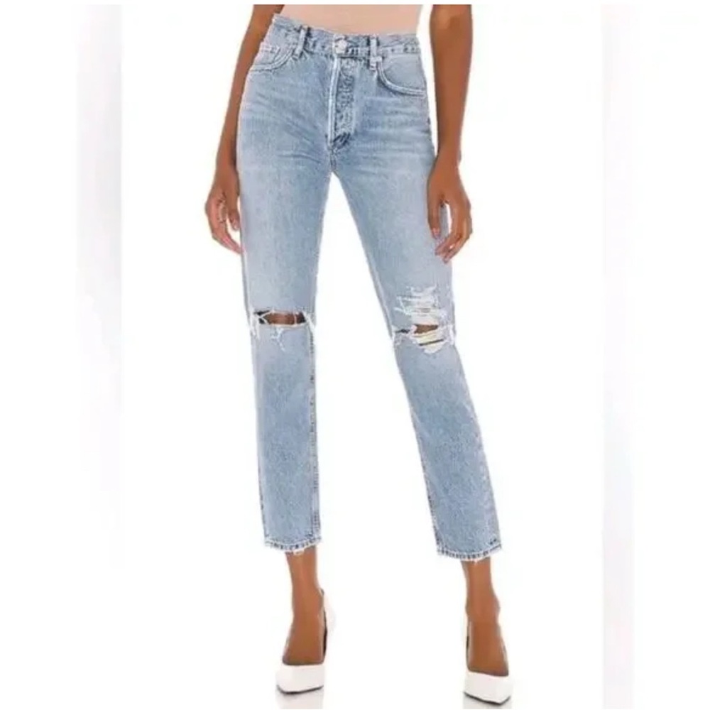 AGOLDE Jamie High Rise Classic in Spectator Blue Size 27
